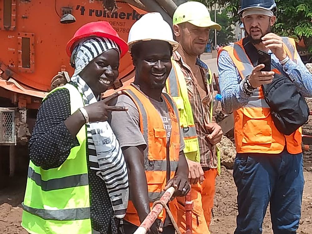 Équipe Sen Assainissement en intervention à Dakar